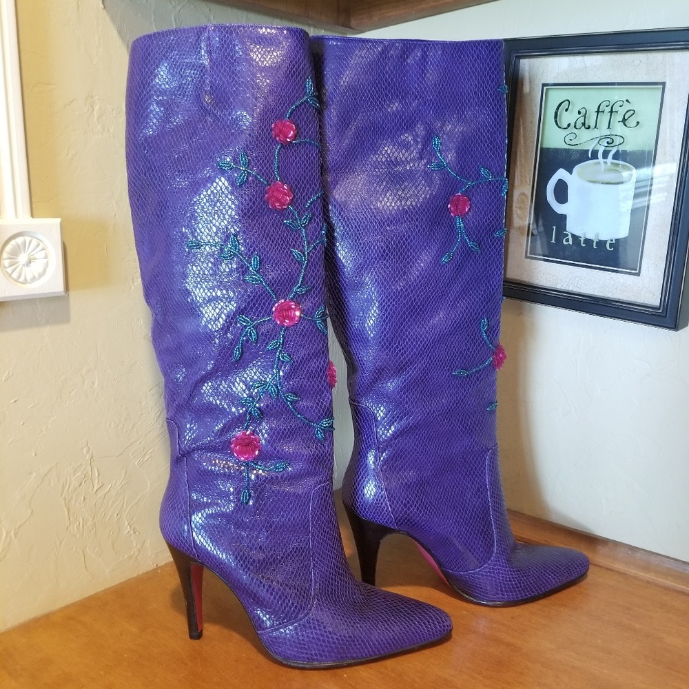 NWT Emanuel Ungaro leather boots size 7.5